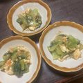 はぴはぴ005's cooksnap of when they made 低糖質☆青梗菜と卵のオイマヨサラダ.
