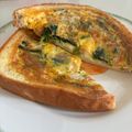 miumini's cooksnap of when they made 朝食☆食パンdeほうれん草のキッシュパン.