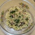 ラリー＆サラ's cooksnap of when they made 簡単！ツナと塩昆布の和風冷製パスタ.