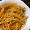 まるゆみ。's cooksnap of when they made 簡単！激ウマ！ピリ辛のもやしナムル.