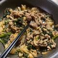 ちあみ's cooksnap of when they made 春菊大量消費！牛肉と春菊のすき焼き風煮.