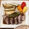 min☆___'s cooksnap of when they made ほっこりカフェ　豚ロースのハーブロースト.
