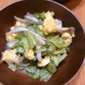TON's cooksnap of when they made 舞茸美味しい！キャベツ＆いり卵のサラダ.
