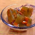 島子☆'s cooksnap of when they made 烏龍茶の寒天・クコの実入り.