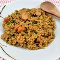 在宅勤務のおじさん's cooksnap of when they made 余ったカレーでチャーハンを！.