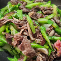 ｸﾏﾘｴ's cooksnap of when they made 実は相性抜群！牛肉とセロリの中華炒め.