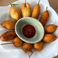 やよいろ's cooksnap of when they made 超カリカリっ！☆アメリカンドッグ☆.
