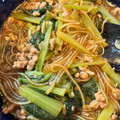 takoyuma's cooksnap of when they made 豚のひき肉と小松菜の春雨炒め.