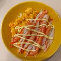 さおりらっくま's cooksnap of when they made 子供に大うけ♡カニカマで簡単チラシ寿司風.