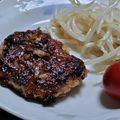 ★むさ's cooksnap of when they made 柔らかジューシー豚こま肉の和風ハンバーグ.