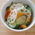 umi☆neco's cooksnap of when they made 柿・れんこん・きゅうりのハニーマリネ♪.