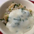☆★ケイト★☆'s cooksnap of when they made ドラマ「ハングリー！」の大根葉ピラフ.