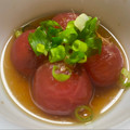 にゃつめ〜's cooksnap of when they made めんつゆで簡単★丸ごとトマトのおひたし.