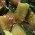 MULA's cooksnap of when they made おつまみに梅肉ときゅうり和え.
