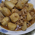 クック6DDPP8☆'s cooksnap of when they made 里芋と豚肉の味噌炒め.