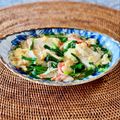 コムギ大好き's cooksnap of when they made かにかまとにらの崩し豆腐煮込み.