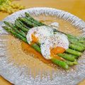 ルパンのかあさん☆彡's cooksnap of when they made アスパラを温泉卵でとろーっとサラダ.