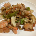 papikun's cooksnap of when they made えびとキャベツの中華炒め✨.
