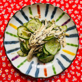 チェックのミニくま's cooksnap of when they made レンジで☆ささみときゅうりの酢醤油和え.