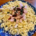 さすらい's cooksnap of when they made マカロニと魚ニソのナポリタン風！？.