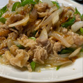 mitorin's cooksnap of when they made 行列の中華屋のとろとろ豚バラピーマン炒め.