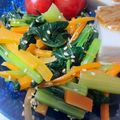 ponpocojp's cooksnap of when they made 簡単！小松菜と人参のナムル★お弁当にも★.
