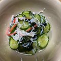 saori・ω・'s cooksnap of when they made きゅうり・わかめ・カニカマ・しらすの酢物.