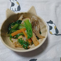 まぶたん's cooksnap of when they made 小松菜・舞茸とうす揚げのごまあえ♪.