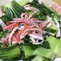 まりっコぐらし's cooksnap of when they made レンジで2分！青梗菜とカニカマの旨塩和え.