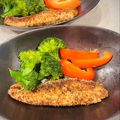 おむれつ＊'s cooksnap of when they made *鮭のバジルチーズパン粉焼き*.