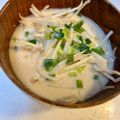 yu🐓's cooksnap of when they made 簡単ヘルシー罪悪感ゼロのもやし豆乳スープ.
