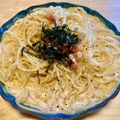 さすらい's cooksnap of when they made えっ!豆乳だけ!?ｸﾘ～ﾐｨ明太子パスタ.