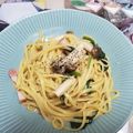 お玉19980609's cooksnap of when they made 「追いがつおつゆ」でつゆボナーラ.