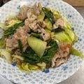 ミアンミアン's cooksnap of when they made 豚こまとチンゲン菜のしょうが炒め.