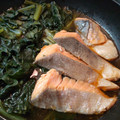 だぁしま's cooksnap of when they made 簡単！銀鮭と小松菜のうま味炒め.