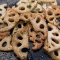 ☆きゃない☆'s cooksnap of when they made 八百屋さんおすすめ！れんこん青海苔チーズ.