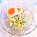 オウジリリノエ's cooksnap of when they made ヨーグルト入りCaloffマカロニサラダ.