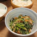 ハチワレねこ's cooksnap of when they made 春菊となめこの胡麻和え.
