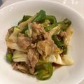 豆カレー's cooksnap of when they made 豚こま切れ肉とキャベツとピーマンの回鍋肉.