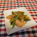 龍青空ママ's cooksnap of when they made お弁当に♪かぼソーアスパのマヨポン炒め♪.