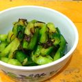 ちーまぐ's cooksnap of when they made 叩き梅きゅう塩昆布和え.