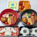 MAKI's cooksnap of when they made キャラ弁＊サッカーボールおにぎり♪.