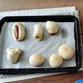 料理頑張るjk's cooksnap of when they made ＊簡単手ごね・ウインナーパン＊.