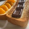 にゃつめ〜's cooksnap of when they made 【シアワセを呼ぶ。塩チョコトースト♪】.
