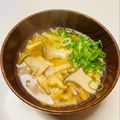 azbjbn's cooksnap of when they made エリンギ 榎 油揚げ ねぎの味噌汁^^.