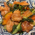 クックM6DK2O☆'s cooksnap of when they made 鶏肉と南瓜と小松菜のオイスターソース炒め.