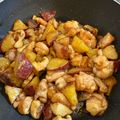 にーなんぐ's cooksnap of when they made サツマイモと鶏もも照り焼き☆弁当☆夫絶賛.