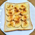 ＊なぁ＊'s cooksnap of when they made バナナトースト.
