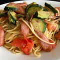 suimaen's cooksnap of when they made 簡単☆ズッキーニとトマトとツナのパスタ.