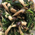 ｓｉｏ's cooksnap of when they made ほうれん草とキノコの白だしわさび和え.